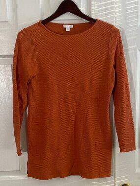 J. Jill Terracotta Long Sleeve Top